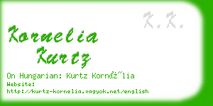 kornelia kurtz business card